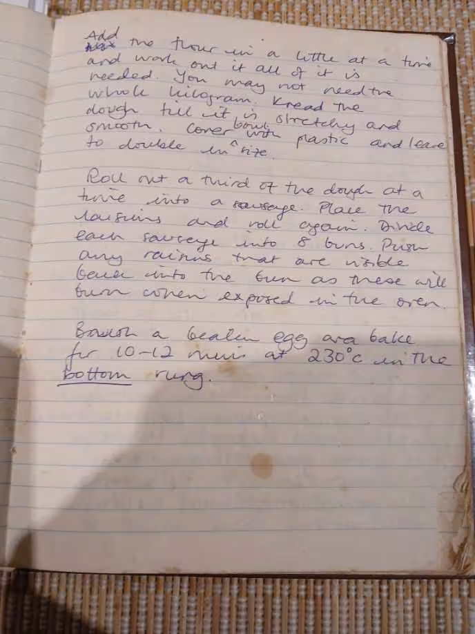 Handwritten recipe page 2